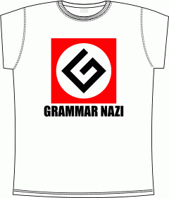 Grammar Nazi white